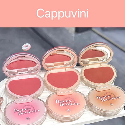 Gradual Soft Mist Pink Blush Cream Mousse Blush Palette Apricot Cheek Tint Blusher Matte Peach Rouge Face Contour Shadow Makeup