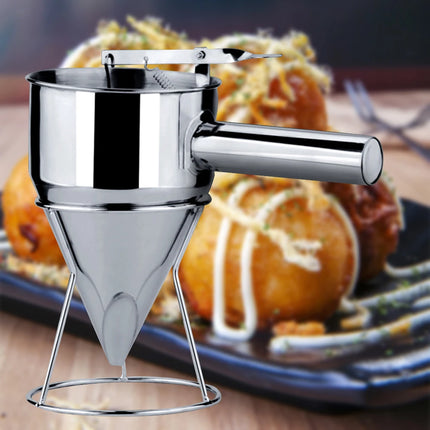 Stainless Steel Kitchen Funnel Environmentally Octopus Ball Funnel Practical Gadgets Heat-resistance for Family Restaurant Hotel