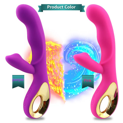 G Spot Rabbit Vibrator for Women Orgasm Dildo Adult Sex Toys USB Charging Powerful Masturbation Clitoris Stimulator Waterproof