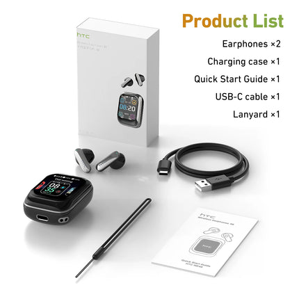 Sliding cover Bluetooth Headphones Wireless Earbuds 30Hrs Playback Earphones AI Translation Headset Clear Sound Noise Cancelling