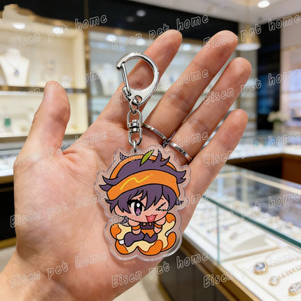 Cartoon Anime Chibi Keychain Accessories Bag Charms Keyrings Jewelry Fans Freinds Game Lovers Gifts