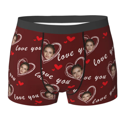 Personalized Face Photo Underwear Custom Boxer Briefs Custom Men Birthday Gift For Husband Anniversary Gift for Dad