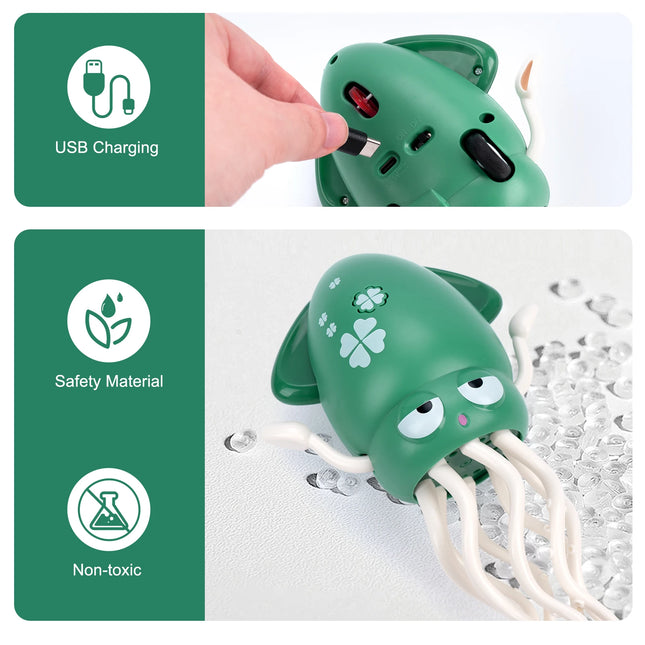Kids Electronic Pet Toys Dancing Octopus&Duck Musical Penguin Baby Crawling Toys Toddler Interactive Toys Tummy Time Gifts