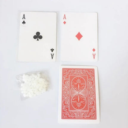 Educational Flying Poker Rings Flowing Cards Rings Fun Street Magic Show Props for Beginners