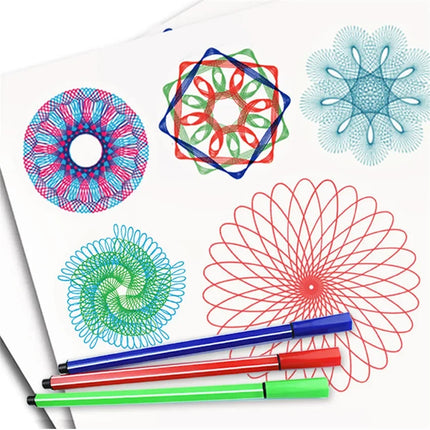 27Pcs Geometry Spirograph Drawing Stencil Set Painting Template Ruler Art Craft Creative Children Educational Toy Girls Boy Gift