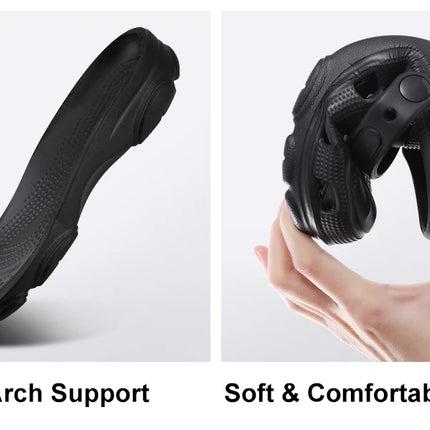 Comwarm Men Clogs Slippers Breathable Garden Sandals Non-Slip Comfort Beach Shoes Men Sandals Indoor Outdoor Casual Fishing Shoe