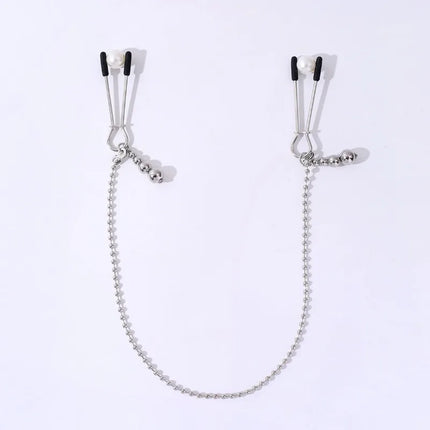 Gourd Pendant Nipple Clips Beaded Chain Clitoral Clamps Stainless Steel Material SM Fetish Sexy Accessories Fetishism Sex Toys