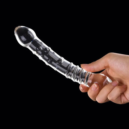 Glass Crystal Masturbation Stick G-spot Butt Anal Pussy Massager Trainer Anal Plug Butt Plug Adult Sex Toys For Men Women Couple