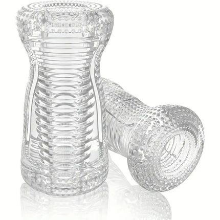Male Masturbator Cup Soft Pussy Transparent Vagina Adult Goods  Exerciser Transparent Masturbator Cup Adults Sex Toys for men18+