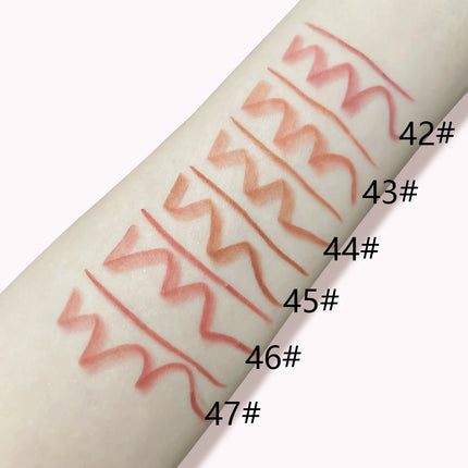 6-Color Plump Lip Liner, Soft, Bright, Rich, Silky, Smooth, Delicate, Waterproof, Easy Makeup, Portable Lipliner