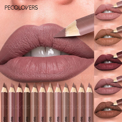 Matte Lip Liner Pencil - Slim Design,Single Velvet Matte Lip Liner