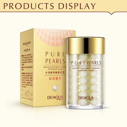 2pcs BIOAQUA Pure Pearl Face Cream Moisturizing Skin Anti Wrinkle Hydrating Facial Cream Beauty Health Skin Care