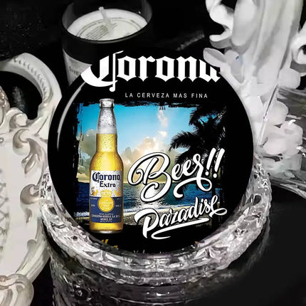 Corona Extra Beer Cartoon Brooches Anime Badge Round Handmade Brooch Lapel Pins Jewelry For Backpack Clothes Gifts