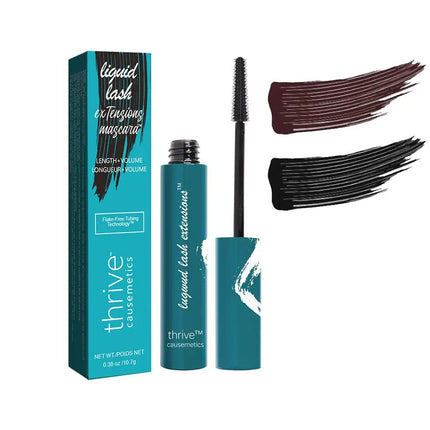 Thrive Mascara Curling Lengthen Eyelashes Extra Volume Waterproof Black Natural Lashes Eye Makeup Liquid Lash Extensions Mascara