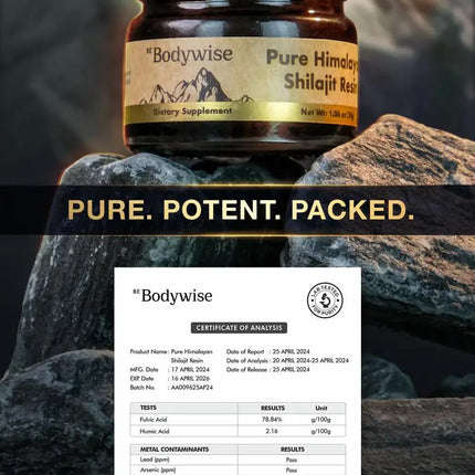Pure Himalayan Shilajit Resin - Supports Overall Well-being, Enhances and Restores Energy, and Improves Mental Clarity