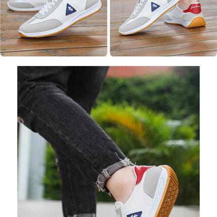 Men's Breathable Mesh Sports Shoes Lightweight Comfortable Soft Bottom Casual Shoes Versatile Footwear for All Seasons