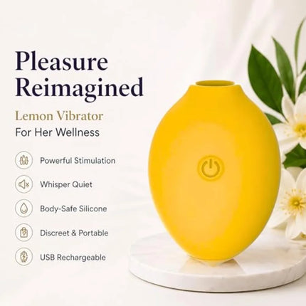 Little Lemon Shaped Handheld Massager - Adult Pleasure Tools, Female Intimate Toy, Personal Pleasure Vibrator, Discreet Mini St