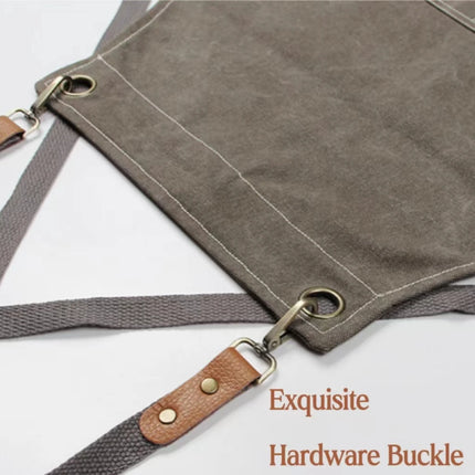 New Fashion Canvas Kitchen Aprons For Woman Men Chef Work Apron For Grill Restaurant Bar Shop Cafes Beauty Nails Studios Uniform