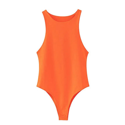 2025 summer solid sexy bodycon women bodysuits female 8 color green slim casual bodysuit chic lady club short playsuits femme