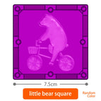 L bear square 4pc