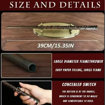 Cosplay Electronic Fire Flasher Magic Wands Tricks Flame Lighter Device Props Magicians Professional Accessories Magia Trucos
