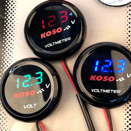 LED Round Voltmeter 10-150v Electric Car Battery Car Motorcycle Modified Display Table Universal Electric Motorcycle Accessories