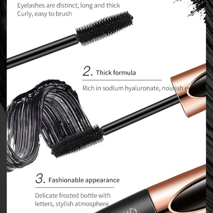Liquid Eyeliner Pencil 4D Waterproof Mascara Set Cosmetics Eye Liner Thick Curling Mascara Eyebrow Pencil Eyes Makeup