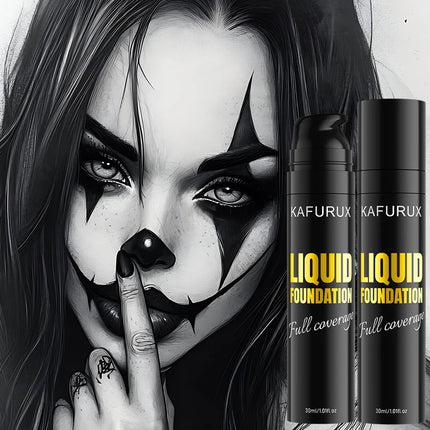 1PC Pure White Liquid Foundation for COS stage Face Korean Makeup Gifts Waterproof concealer Mixable  Foundation Adjuster Lighte