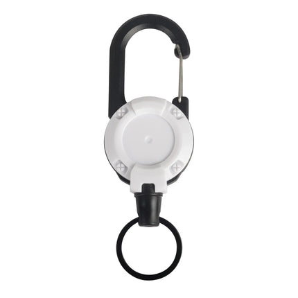 Retractable Heavy Duty Pull Reel Carabiner Key Chains Strong Steel Wire Rope Buckle Spring Key Ring Outdoor Sporty Keychain Tool