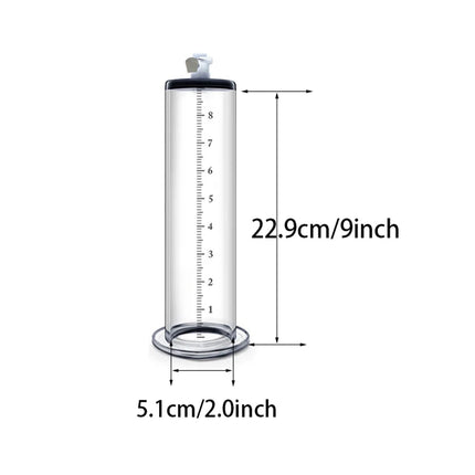 Acrylic Penis Pump Accessories Vacuum Penis Enlargement Device Masturbation Vacuum Pump Flange Pump Penis Cylinder Set Sex Toys