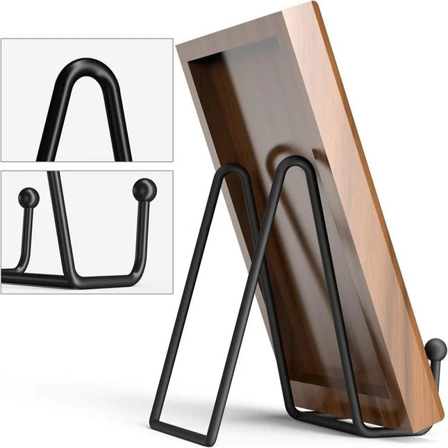 Iron Art Magazine Display Stand Storage Rack Dish Plate Bowl Picture Frame Photo Book Pedestal Support Holder Shelf  Ornaments