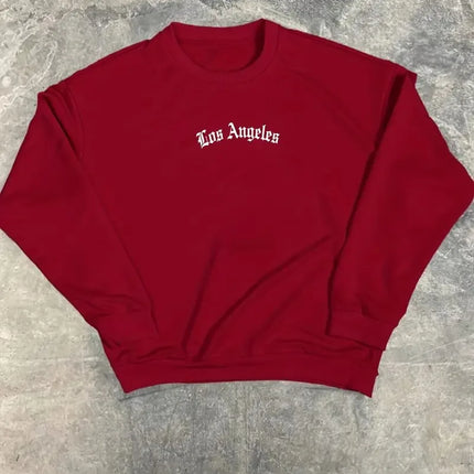 The new men's round-neck hoodie for Spring and Autumn 2025 features street fashion and soft 3D letter pattern printing