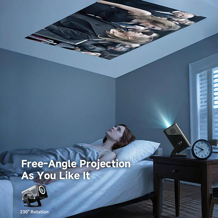 Velec Projector TP900 800 ANSI Lumens Native 1080P 8K Support Android 14 Auto Focus Hi-Fi Speaker Portable Outdoor Home Cinema