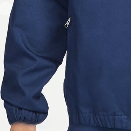 Nike SB Men's Woven Twill Skate Jacket – Solid-Color, Stylish, Versatile, Durable & Comfortable, Dark Navy FQ0407-410