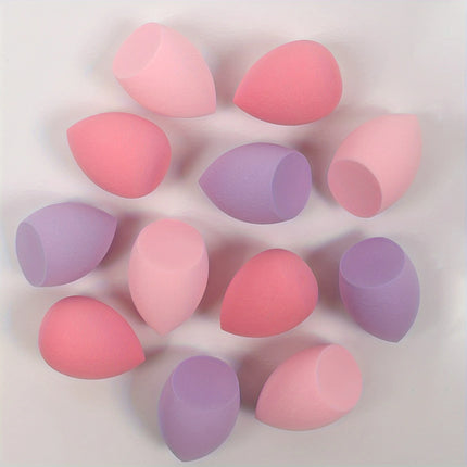 12 pieces latex free hydrophilic polyurethane beauty sponge set multi-color makeup mixing sponge, suitable for liquid and cream