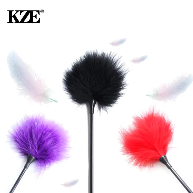 Sex Feather Tickle With Different Colors Bondage Restraint Riding Crop Flogger For Women And Couple Adult Sex Toys