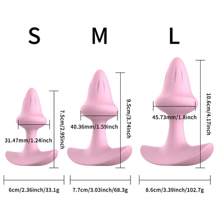 3 Different Sizes Silicone Plugs Anal Butt Plug Anal Dilation Trainer Prostate Massager Adult Games Sex Toys For Men Women Gay