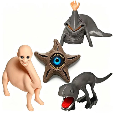 1/4PCS New 3d Printed  Subnautica Sea Monster Action Figure Leviathan Sea Eater Bloop EL Gran Maja Model，Abstract Monster Gift