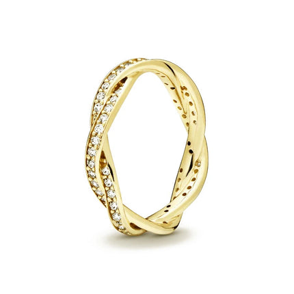 18K Gold Plated 925 Sterling Silver Flowers And Leaves Disc-shaped Ring 6 7 8 9 Rings Wedding Fashion Fine Luxury Jewelry Women
