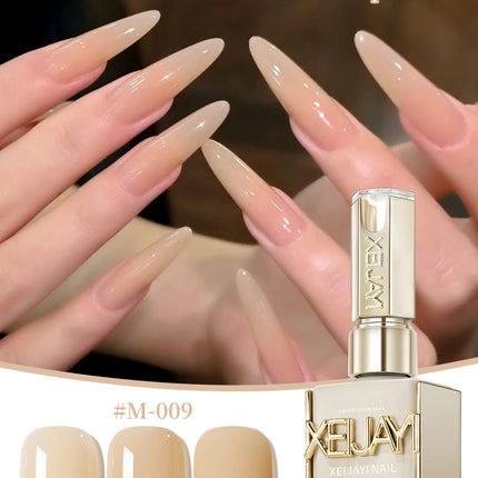 1Pc 15ML Milky White Pure Nail Polish Gel Nail Add Semi-Permanent Soak Off UV LED Construction Gel Varnish