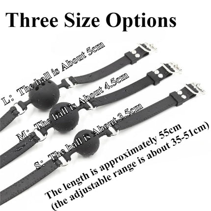 Silicone Mouth Gag SM Restraint Toys Breathable Mouth Plugs Ball Gag Adjustable Belt Mouth Sex Toy For Adult SM Games Erotic 18+