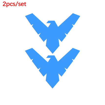 2pcs/set DC Comics Character Emblem Nightwing Car Windshield Window Decals DIY Remove Vinyl Car Bumper Sticker For Laptops Decor