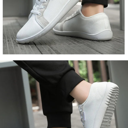 Men's Wide Slip On Minimalist Barefoot Shoes Zero Drop Sole Cross-Trainer Lightweight Breathable Running Walking Shoes Sneaker