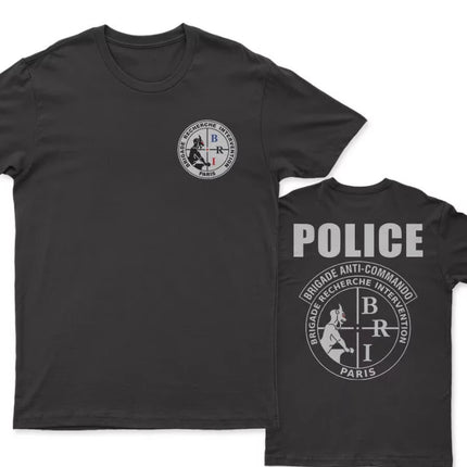 French Brigade Researche Intervention BRI Brigade Anti-commando T-Shirt 100% Cotton O-Neck Short Sleeve Casual Mens T-shirt
