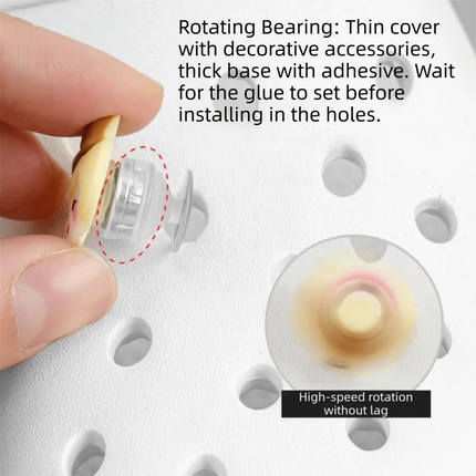 50Pcs 360°Rotation Mini Rotating Bearings 3 Size High Precision Ball Bearing Accessories Mini Smooth Spin Spinner Mechanism