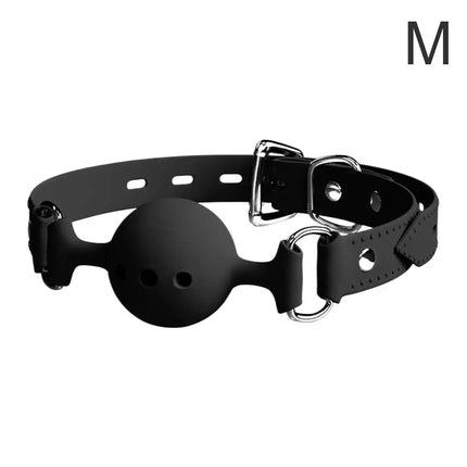NEW All Silicone Mouth Gag Breathable Ball Gag Adjustable Belt Mouth Sex Toys For Adult SM Games Sexyshop Erotic Accessories