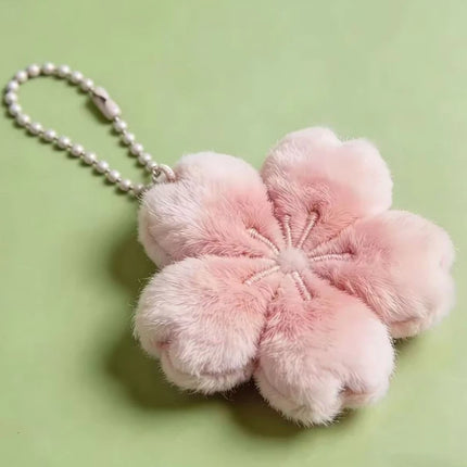 2026 Pendant Small Accessories Girl Cherry Blossom Healing Plush Pendant Keychain