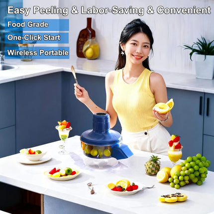 Automatic Electric Fruit Peeler Intelligent Peeling Machine Portable Wireless Grape/tomato/Garlic Peeler for Home Fast Kitchen