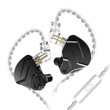 KZ ZSN Pro X Metal Wired Headset Hybrid Technology 1BA+1DD Ear Hook Monitor Headphones With Microphone Sport Earbuds Earphone