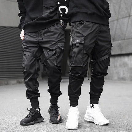 Harajuku Casual Pants Mens Multi-pocket Cargo Pants Joggers Sweatpants Fashion Men Streetwear Male Trend Hip-Hop Loose Trousers